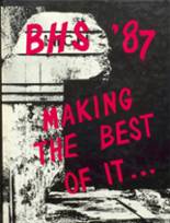 Dallas County R-1 High School 1987 yearbook cover photo