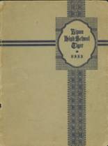 Ripon High School 1933 yearbook cover photo