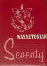 Wayne County High School 1970 yearbook cover photo