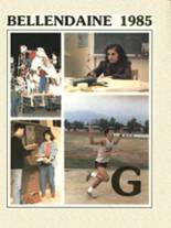 Glendora High School 1985 yearbook cover photo