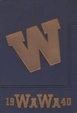 Wenatchee High School 1940 yearbook cover photo
