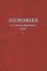 Patricksburg High School 1933 yearbook cover photo