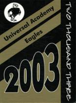 Universal Academy 2003 yearbook cover photo