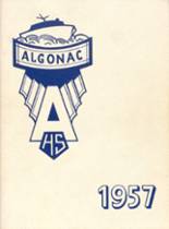 Algonac High School 1957 yearbook cover photo