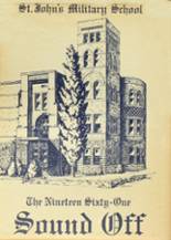 St. John's Military High School 1961 yearbook cover photo