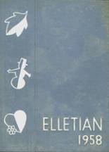 1958 Ellet High School Yearbook from Akron, Ohio cover image