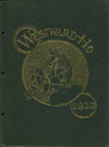 West High School 1922 yearbook cover photo