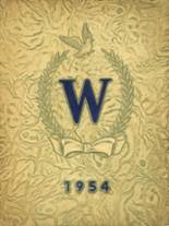 Westerly/Ward High School 1954 yearbook cover photo