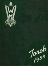 Western Michigan Christian High School 1953 yearbook cover photo