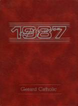 Gerard Catholic High School 1987 yearbook cover photo