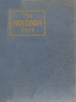 Nixon School 1919 yearbook cover photo