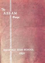 1951 Kingfield High School Yearbook from Kingfield, Maine cover image