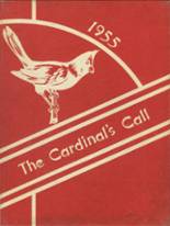 Earlham High School 1955 yearbook cover photo