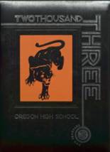Oregon High School 2003 yearbook cover photo