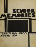 Oakland Technical High School 1936 yearbook cover photo