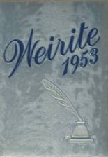 Weir High School 1953 yearbook cover photo