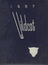 New London High School 1957 yearbook cover photo