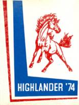 Laurel Highlands High School 1974 yearbook cover photo