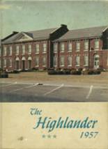Highland Park High School 1957 yearbook cover photo