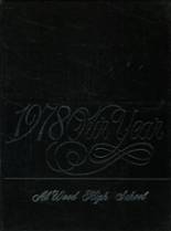 1978 Alwood High School Yearbook from Woodhull, Illinois cover image