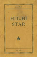 Hitterdal High School 1929 yearbook cover photo