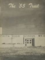 West High School 1955 yearbook cover photo