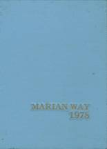 Marian High School 1978 yearbook cover photo