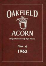 Oakfield High School 1963 yearbook cover photo