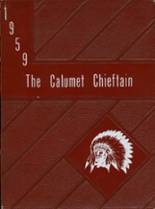 Calumet High School 1959 yearbook cover photo