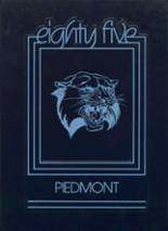 Piedmont High School 1985 yearbook cover photo