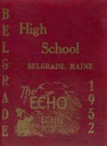 Belgrade High School 1952 yearbook cover photo