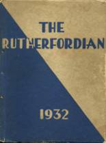 Rutherford High School 1932 yearbook cover photo