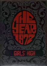 Girls' High School 1972 yearbook cover photo