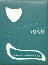 Plains High School 1959 yearbook cover photo