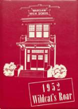 Warsaw High School 1952 yearbook cover photo