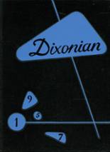 Dixon High School 1957 yearbook cover photo