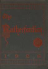 Rutherford High School 1926 yearbook cover photo