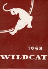 New London High School 1958 yearbook cover photo
