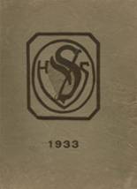 Stonington High School 1933 yearbook cover photo