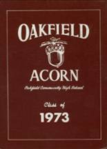 Oakfield High School 1973 yearbook cover photo