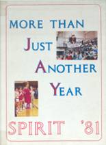 Jay County High School 1981 yearbook cover photo