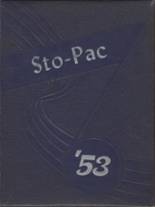 Stokes-Pactolus High School 1953 yearbook cover photo