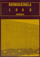 Pittsford Mendon High School 1986 yearbook cover photo