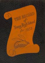 Young High School 1953 yearbook cover photo