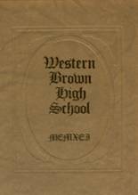 Western Brown High School 1991 yearbook cover photo