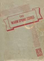 1939 Berkeley Springs High School Yearbook from Berkeley springs, West Virginia cover image