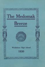 Waldoboro High School 1930 yearbook cover photo