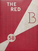 Brodhead High School 1958 yearbook cover photo