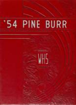 Weiser High School 1954 yearbook cover photo