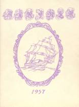 Marine City High School 1957 yearbook cover photo